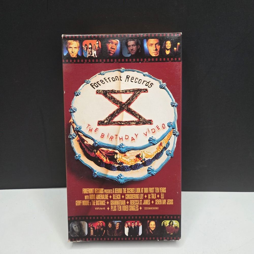 ForeFront Records X The Birthday Video VHS 1998 dc Talk Audio Adrenaline Vintage
